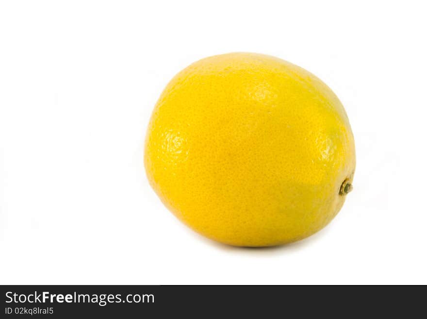 A whole fresh juicy Orange isolated on a white background. A whole fresh juicy Orange isolated on a white background