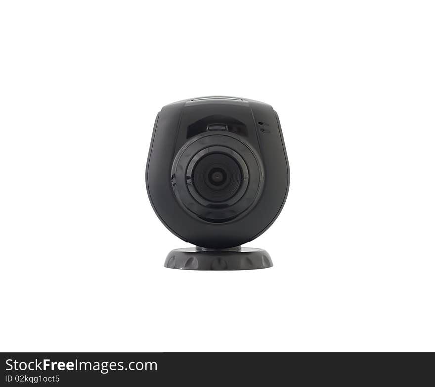 Digital video web camera isolated on white