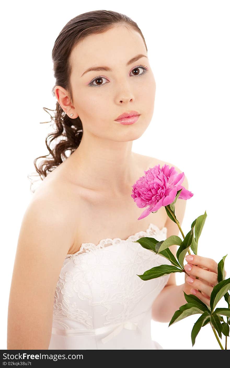 Bride with flower