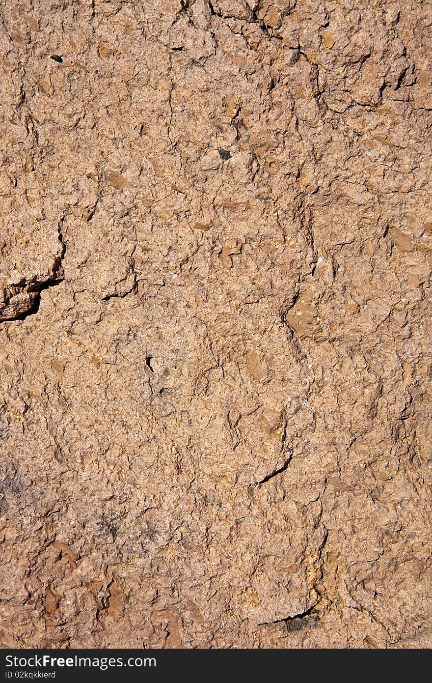 Orange desert rock with tiny cracks. Orange desert rock with tiny cracks