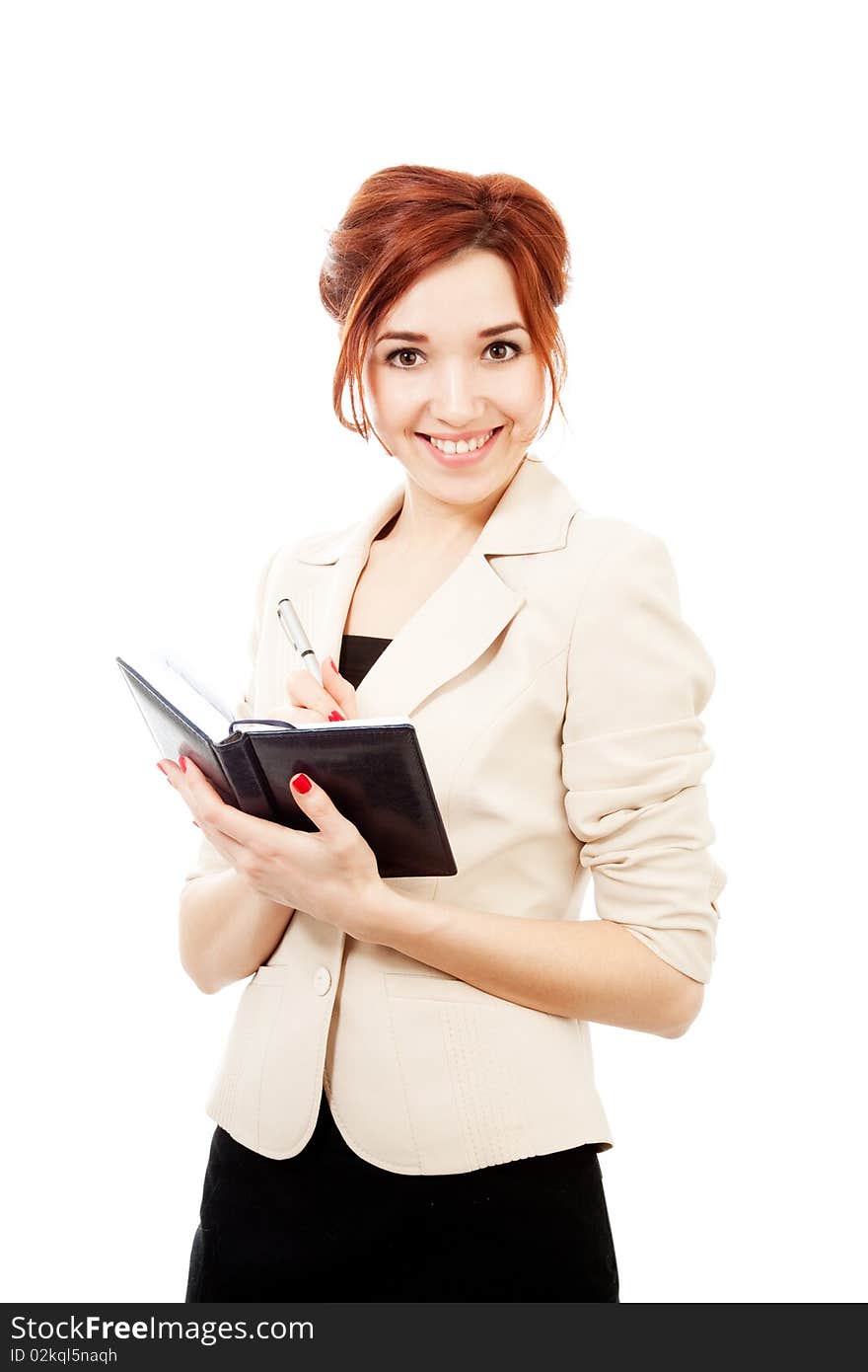 Young Woman With Diary