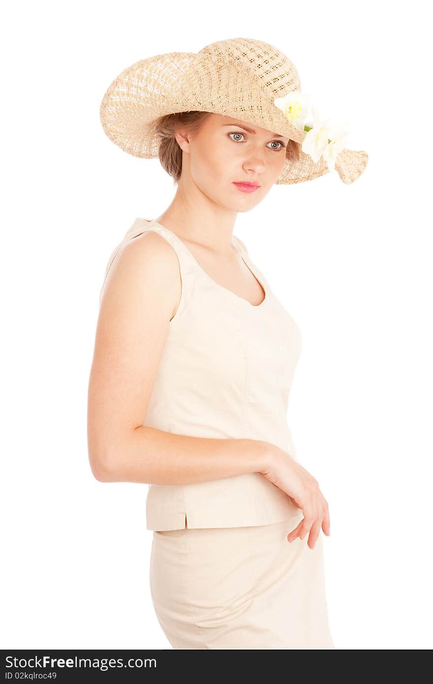 Young woman in hat