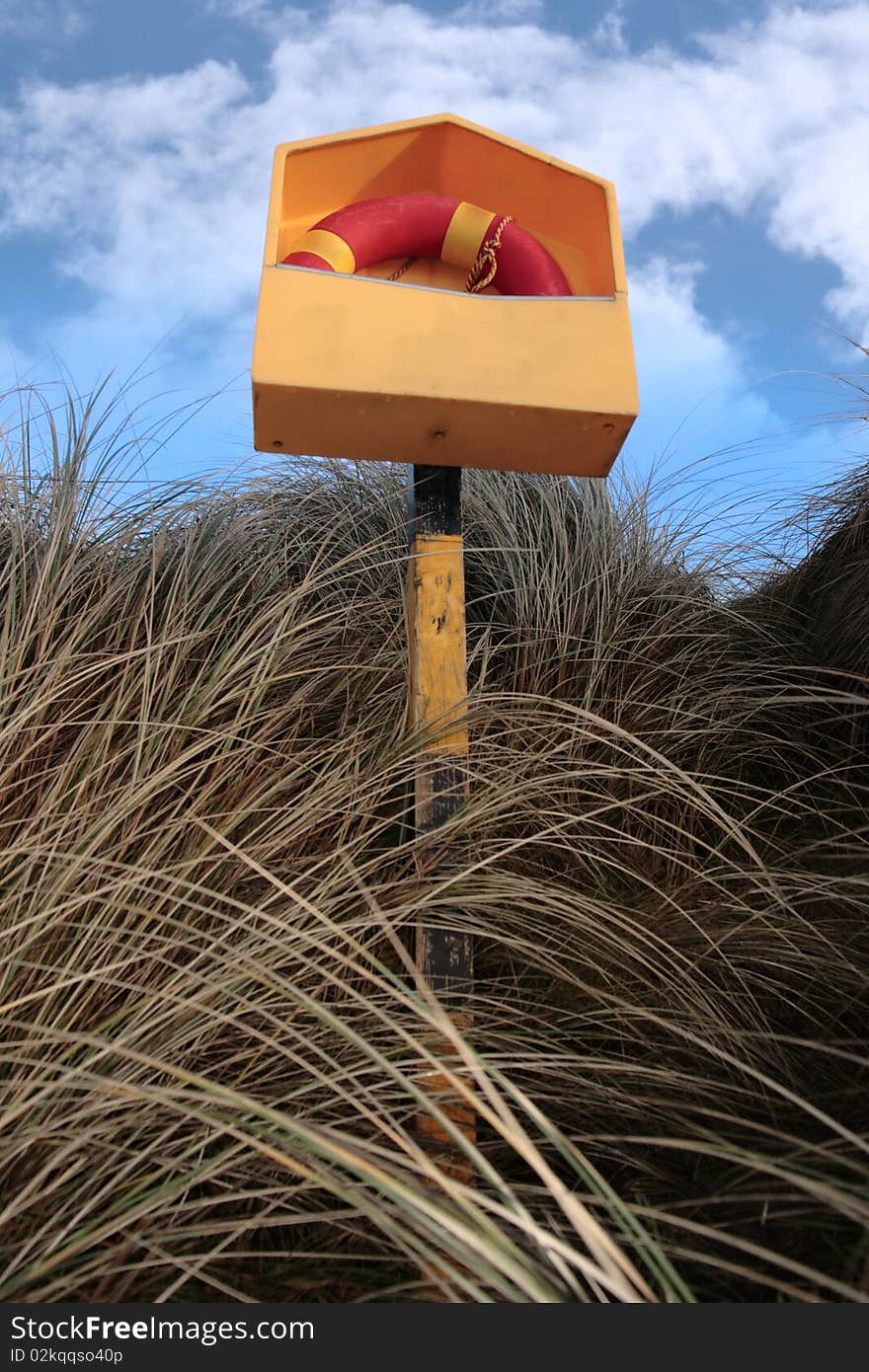 Lifebuoy on kerry coast