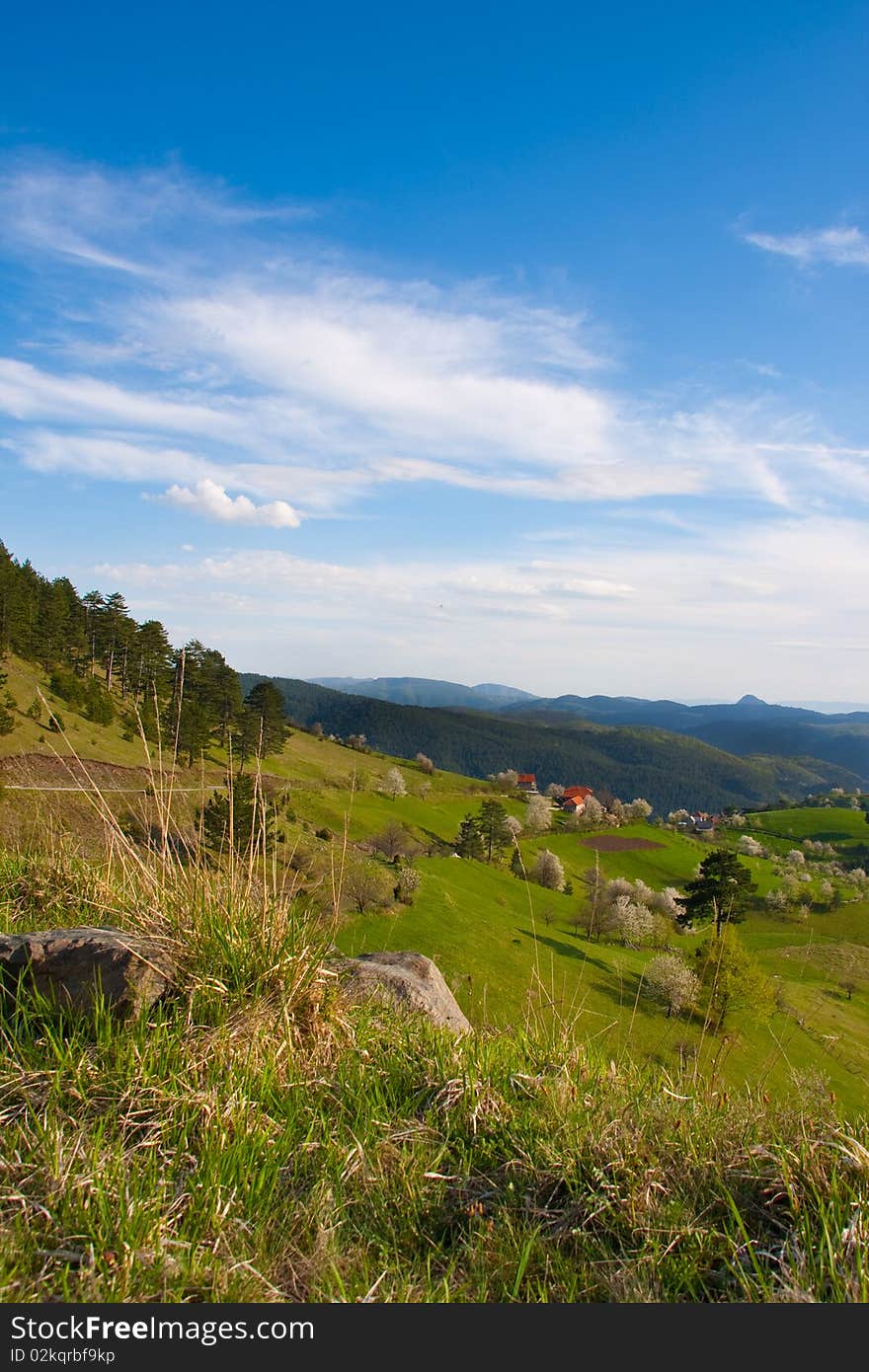 Beautiful spring landscape of mountain Zlatibor, Serbia. Beautiful spring landscape of mountain Zlatibor, Serbia