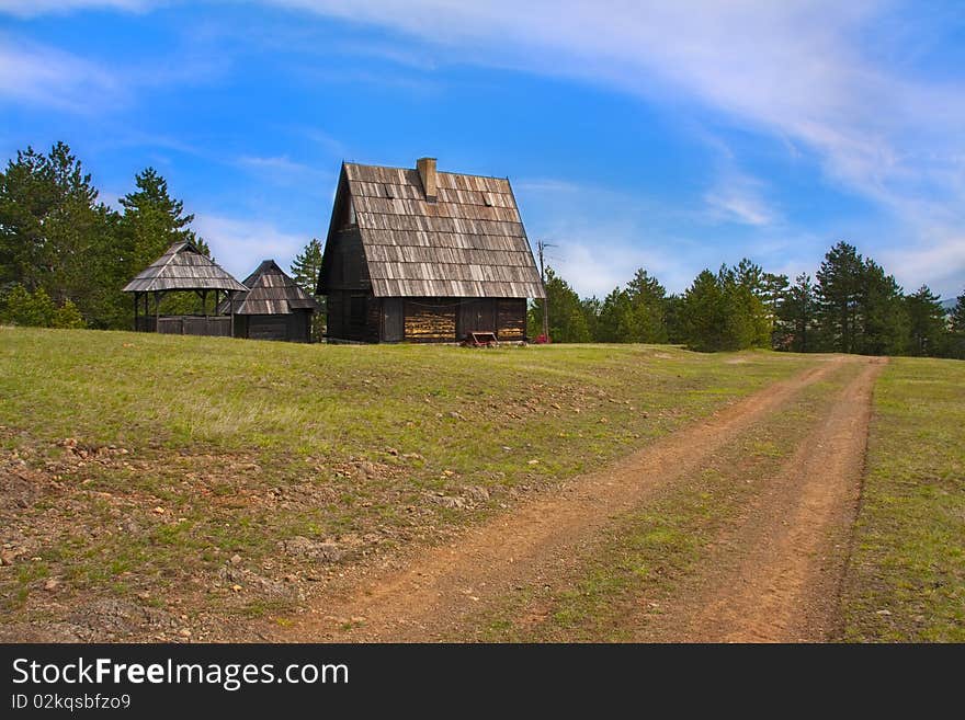 Village house on mountain Zlatibor, Serbia. Village house on mountain Zlatibor, Serbia