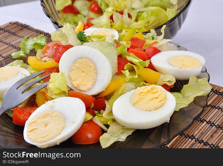 Fresh vegetable salad