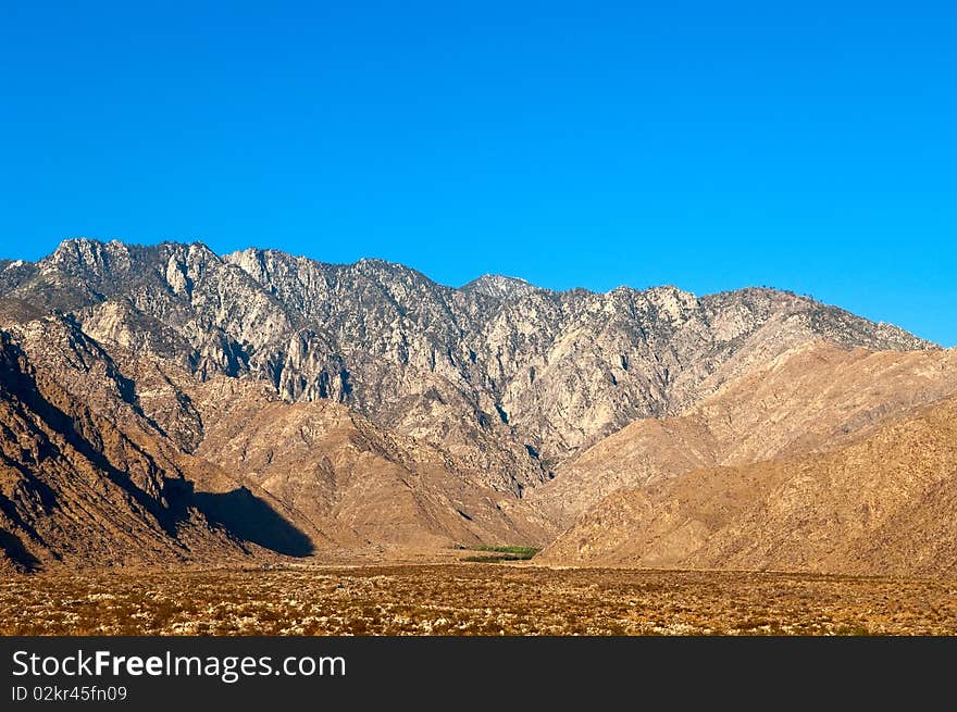 San Jacinto Mountains Peak in the morning light, California, USA. San Jacinto Mountains Peak in the morning light, California, USA.