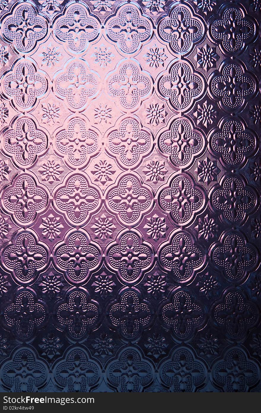 Pattern of docorative glass