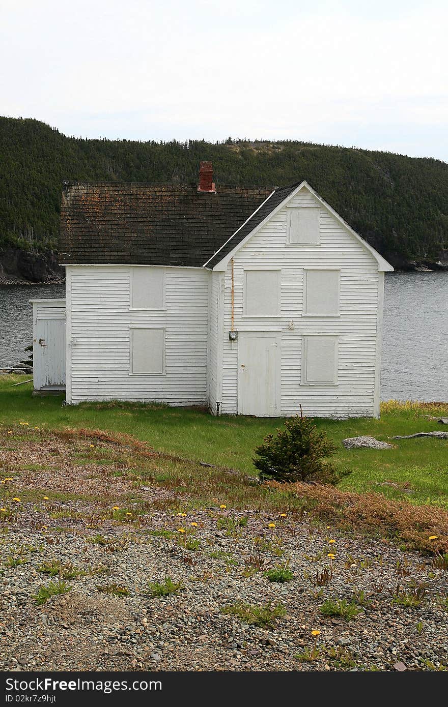 Boarded Up Older House