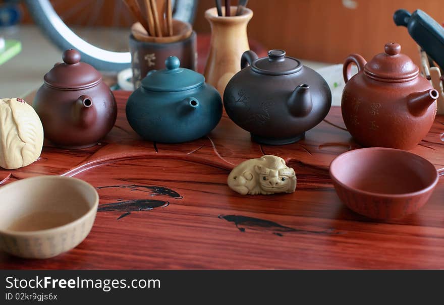 In the chinese classical teahouse. In the chinese classical teahouse