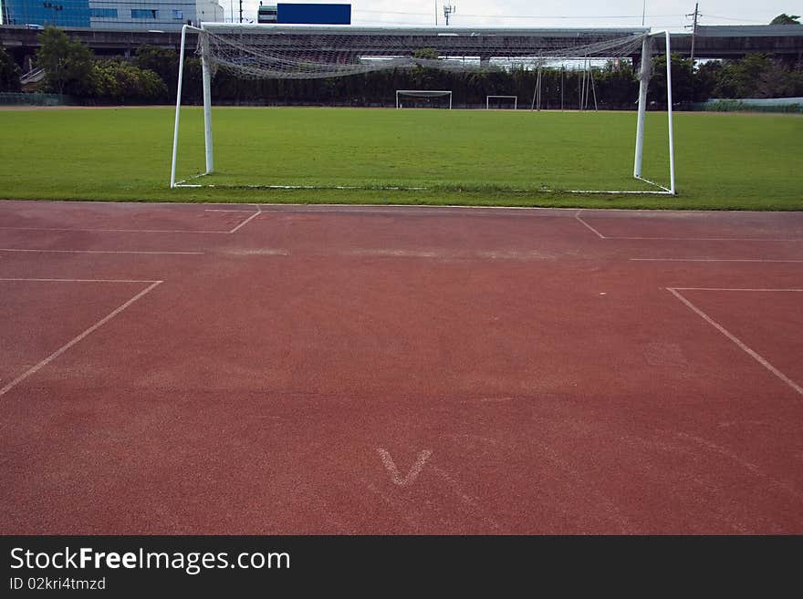 The football field at Thailand. The football field at Thailand