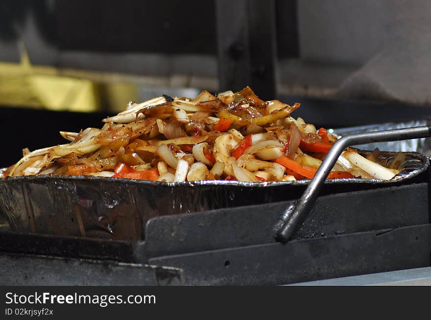 Fried Onions And Peppers