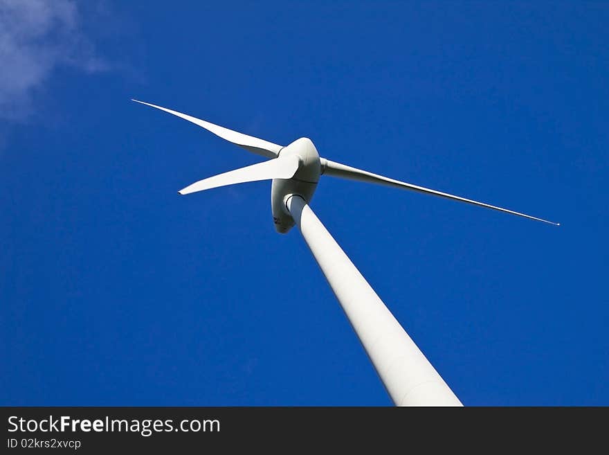 Windmill Against A Blue Sky