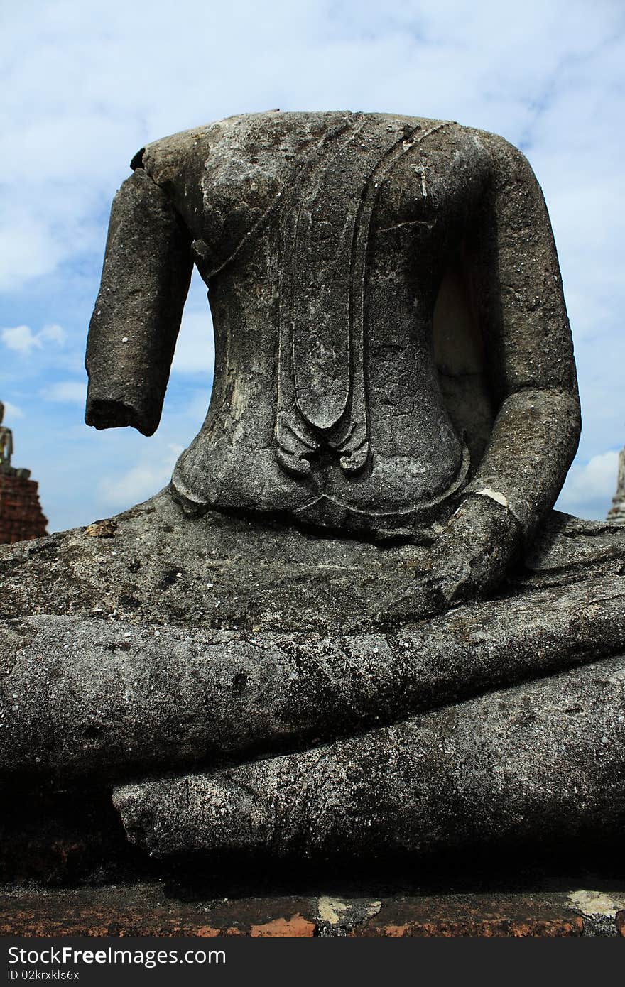 Statue of meditation budha in temple. Statue of meditation budha in temple