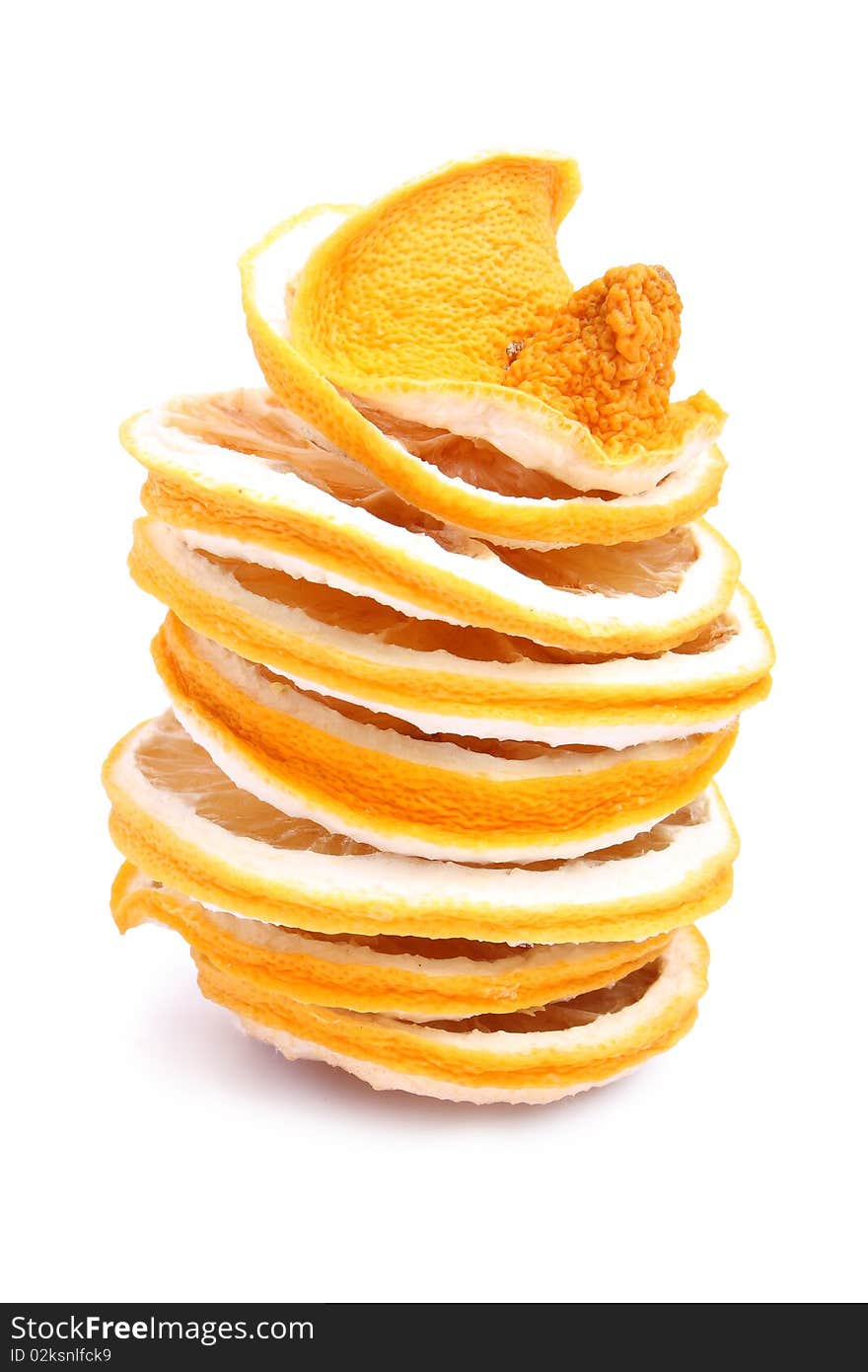 Stack of dried fruit