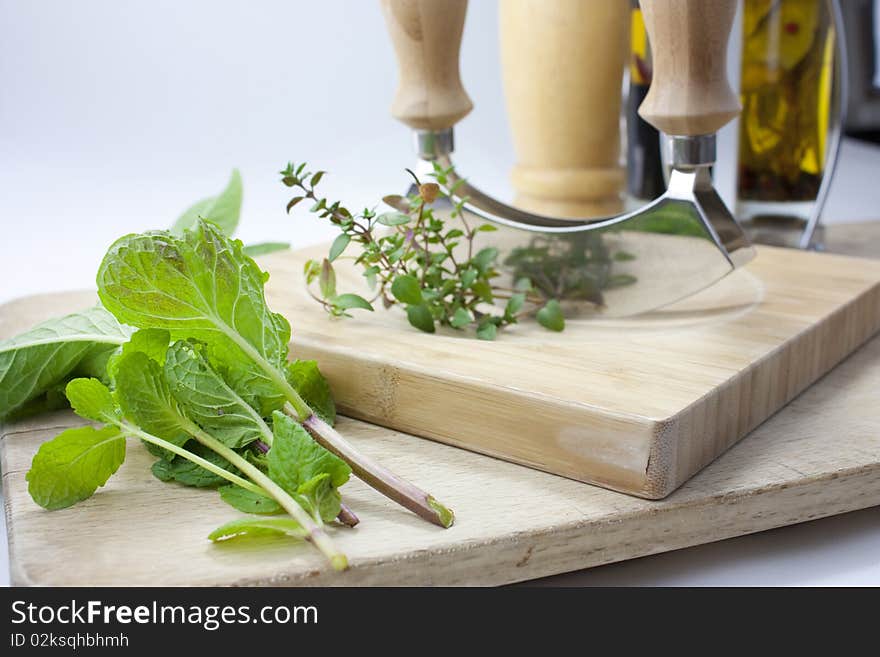 Chopping Herbs