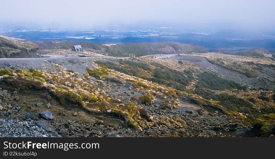 Hill country, Mt Ruapehu, North Island, New Zealand