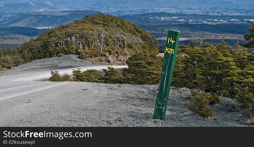 14th kilometer, Mt Ruapehu, North Island, New Zealand