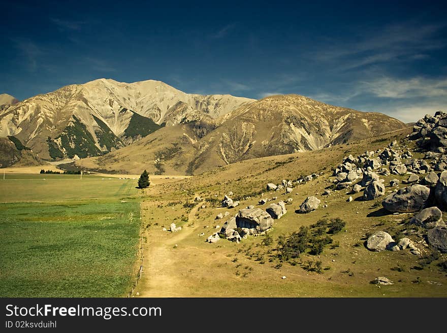 Rocky landscape, Arthur Pass, New Zealand. Rocky landscape, Arthur Pass, New Zealand