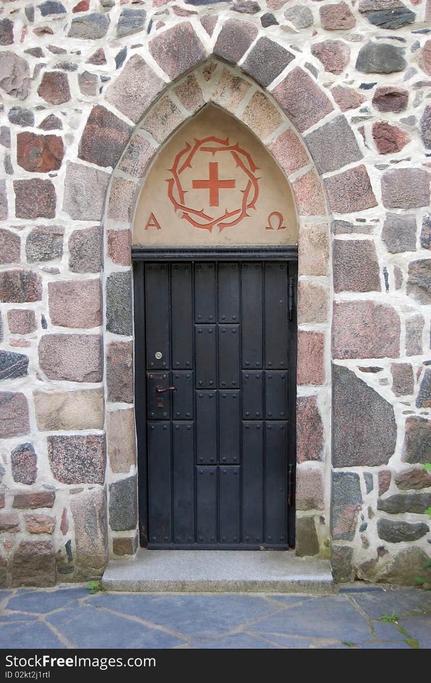 Entrance to the church