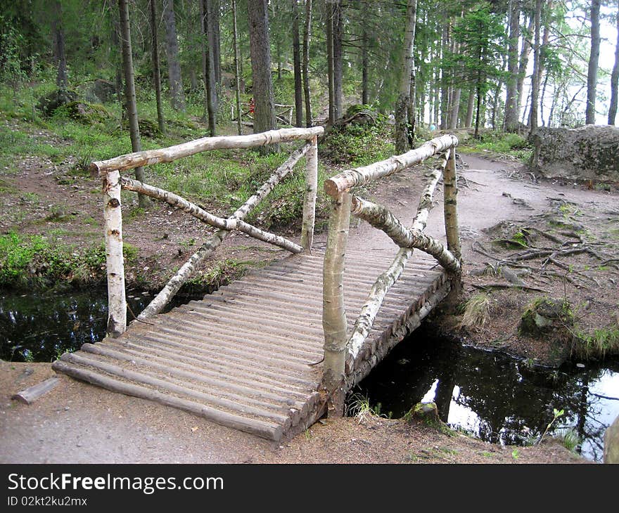 Wooden bridge