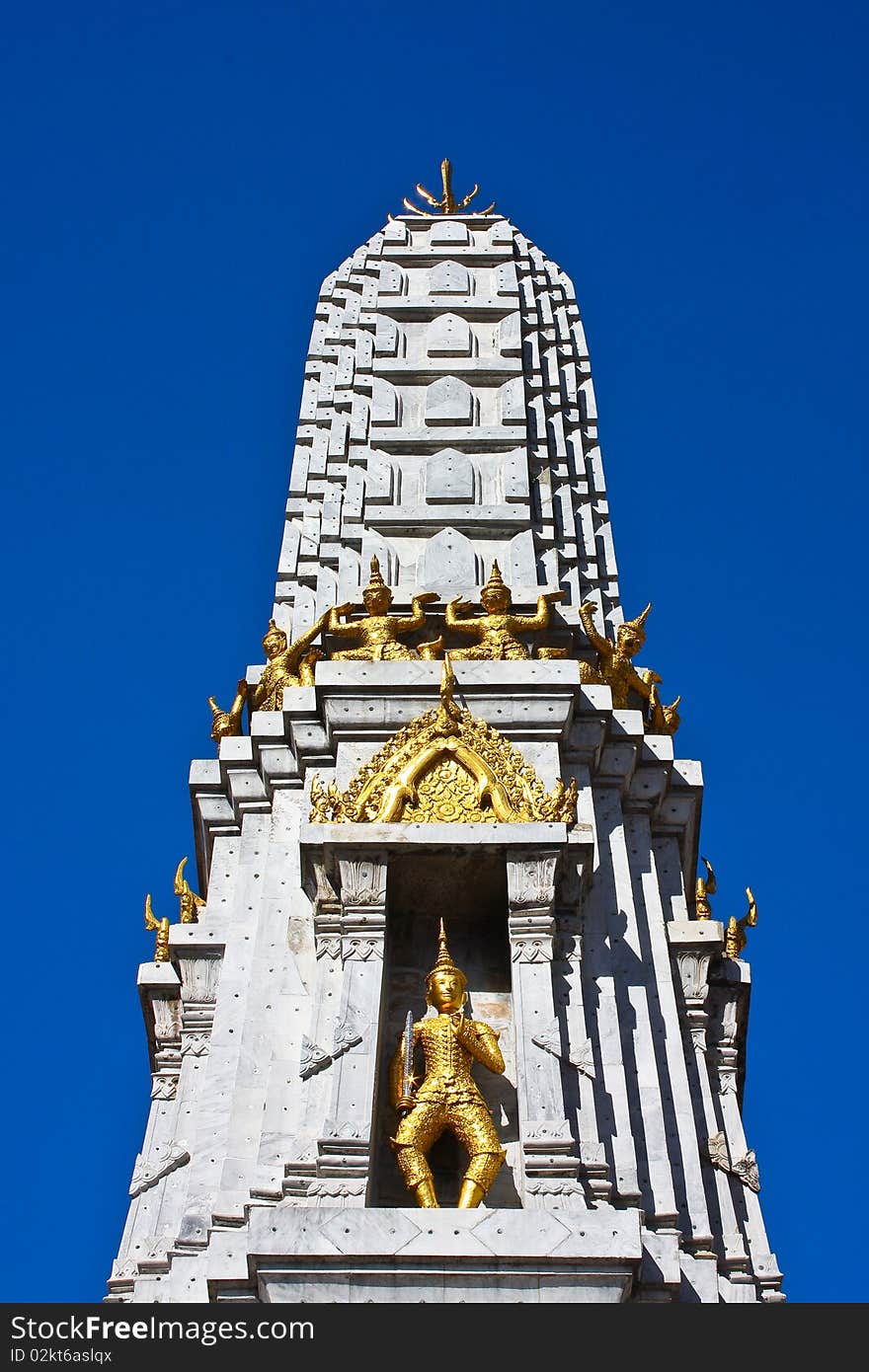 Beautiful Stupa and Golden Angle in Wat Pho, Bangkok, Thailand. Beautiful Stupa and Golden Angle in Wat Pho, Bangkok, Thailand