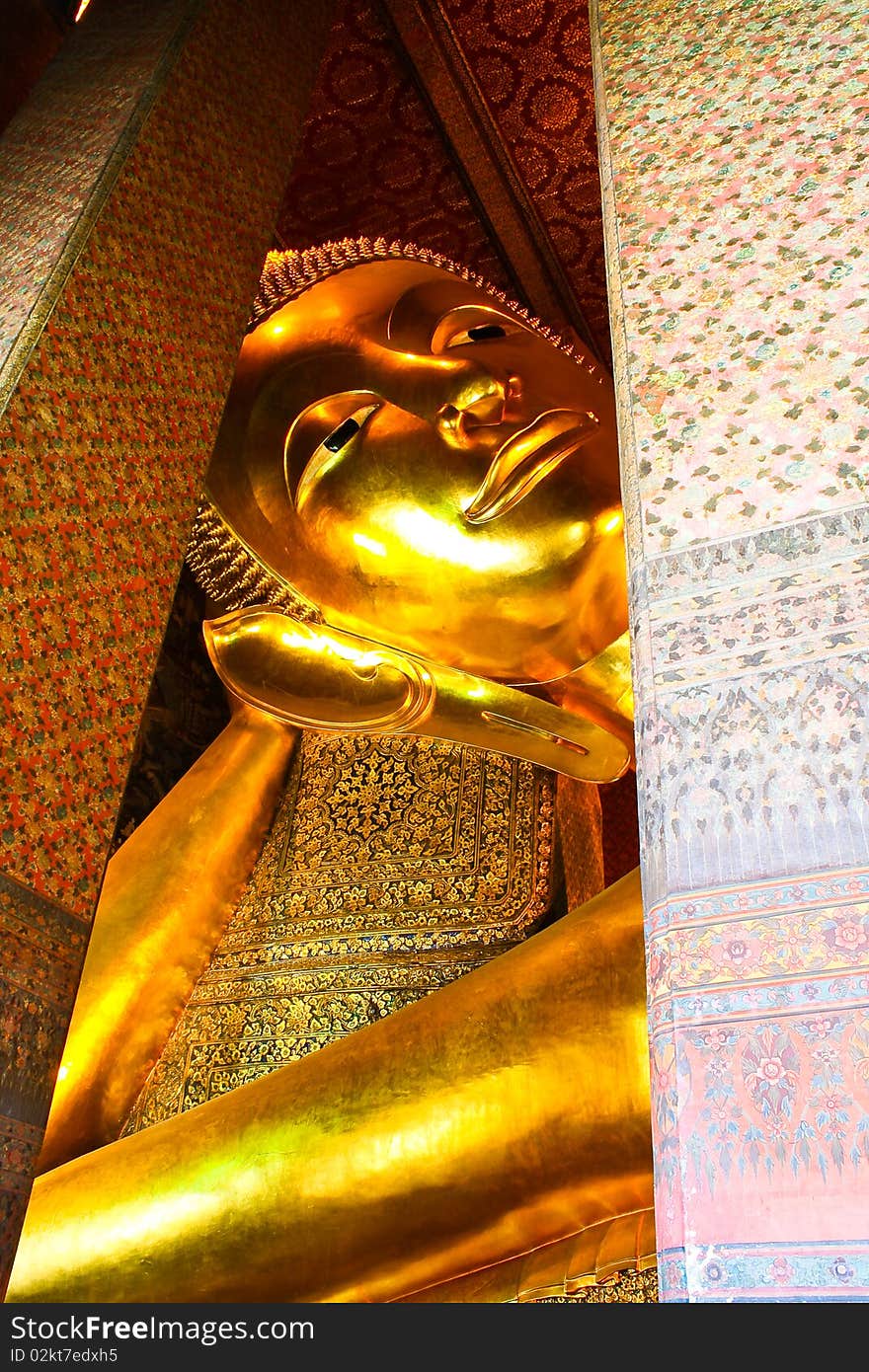 Reclining Buddha in Wat Pho,bangkok, Thailand