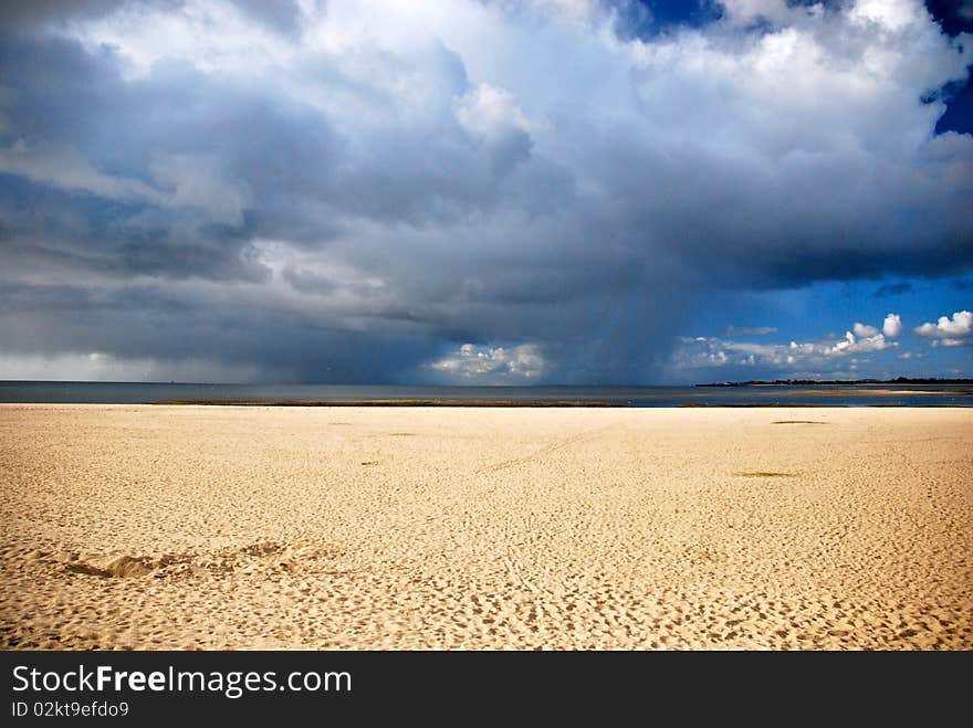 The beach