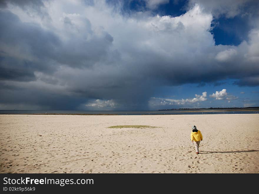 Child on beach