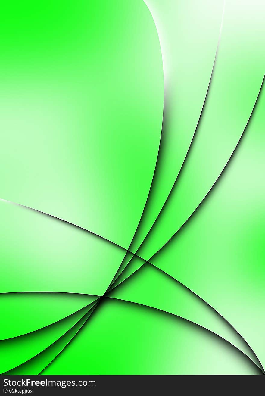 Abstract green background with lines