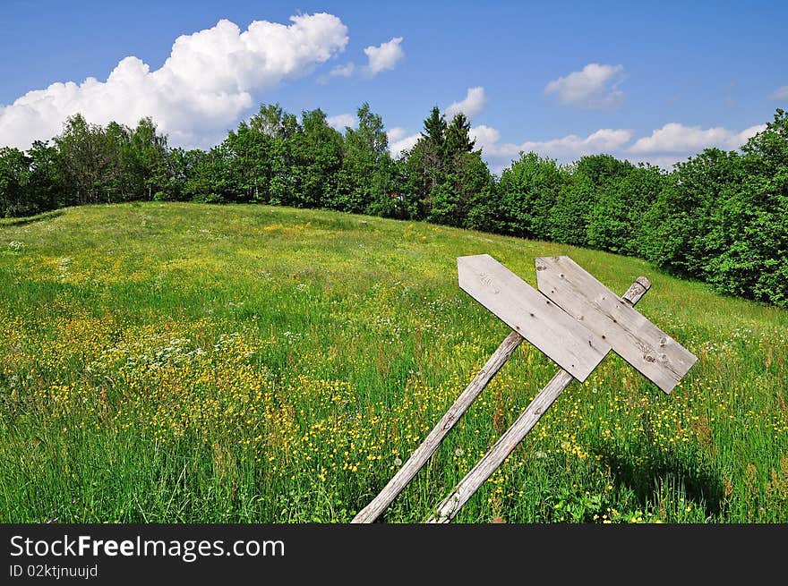 Springtime in mountain, Piedmont, Italy.