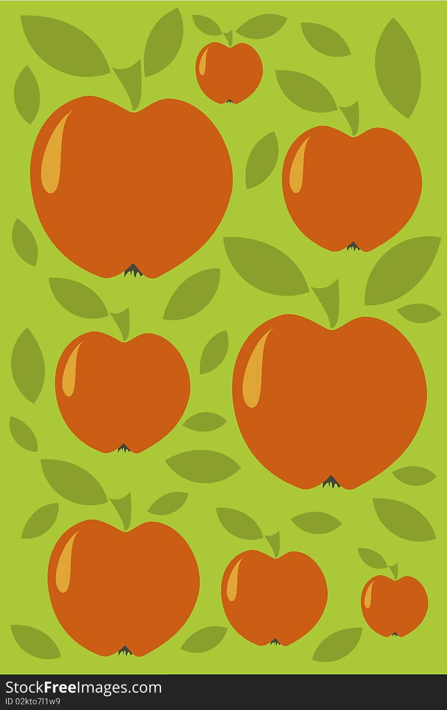 Apples vintage background