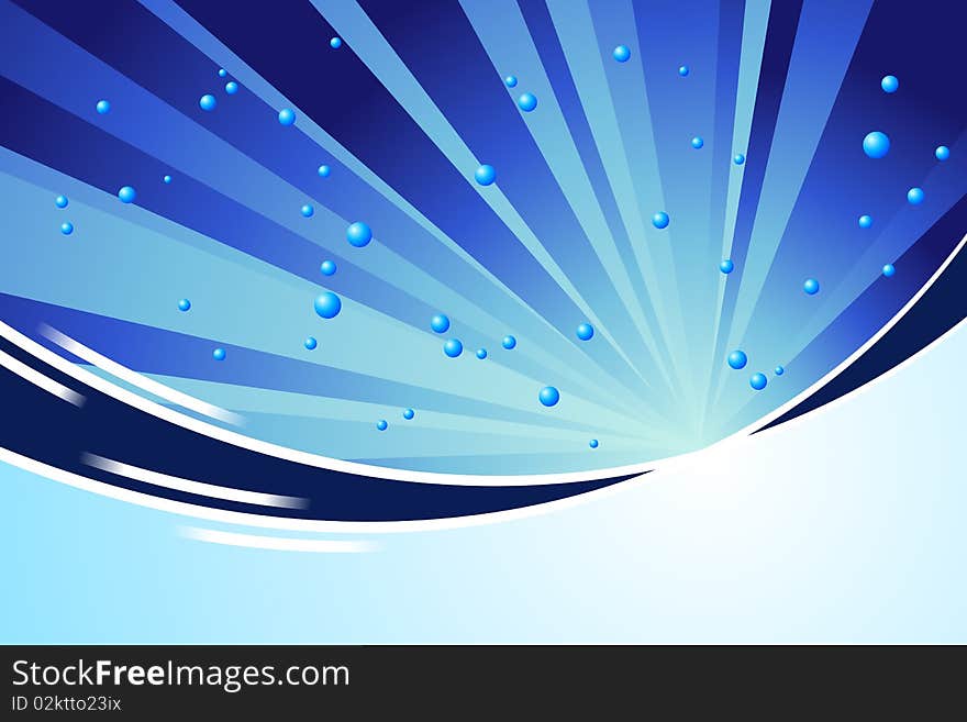 Graphic illustration of Abstract Blue