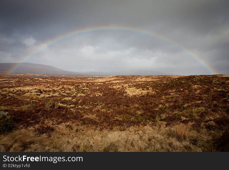 Rainbow at Rannoch Moore - Scotland