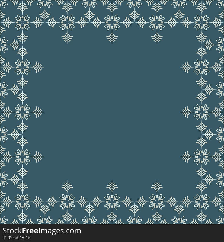 Retro floral seamless background