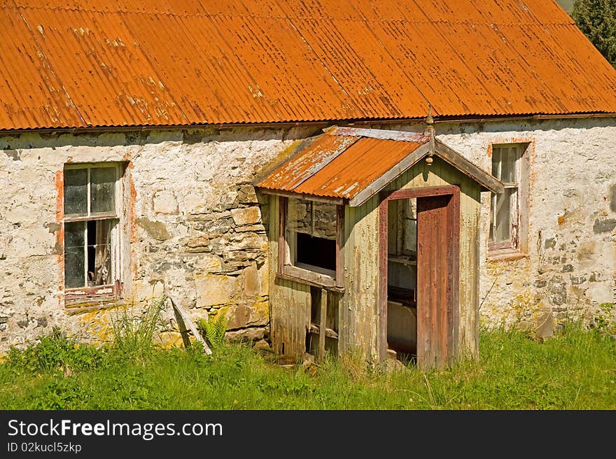 Delapidated Cottage: Porch Detail.