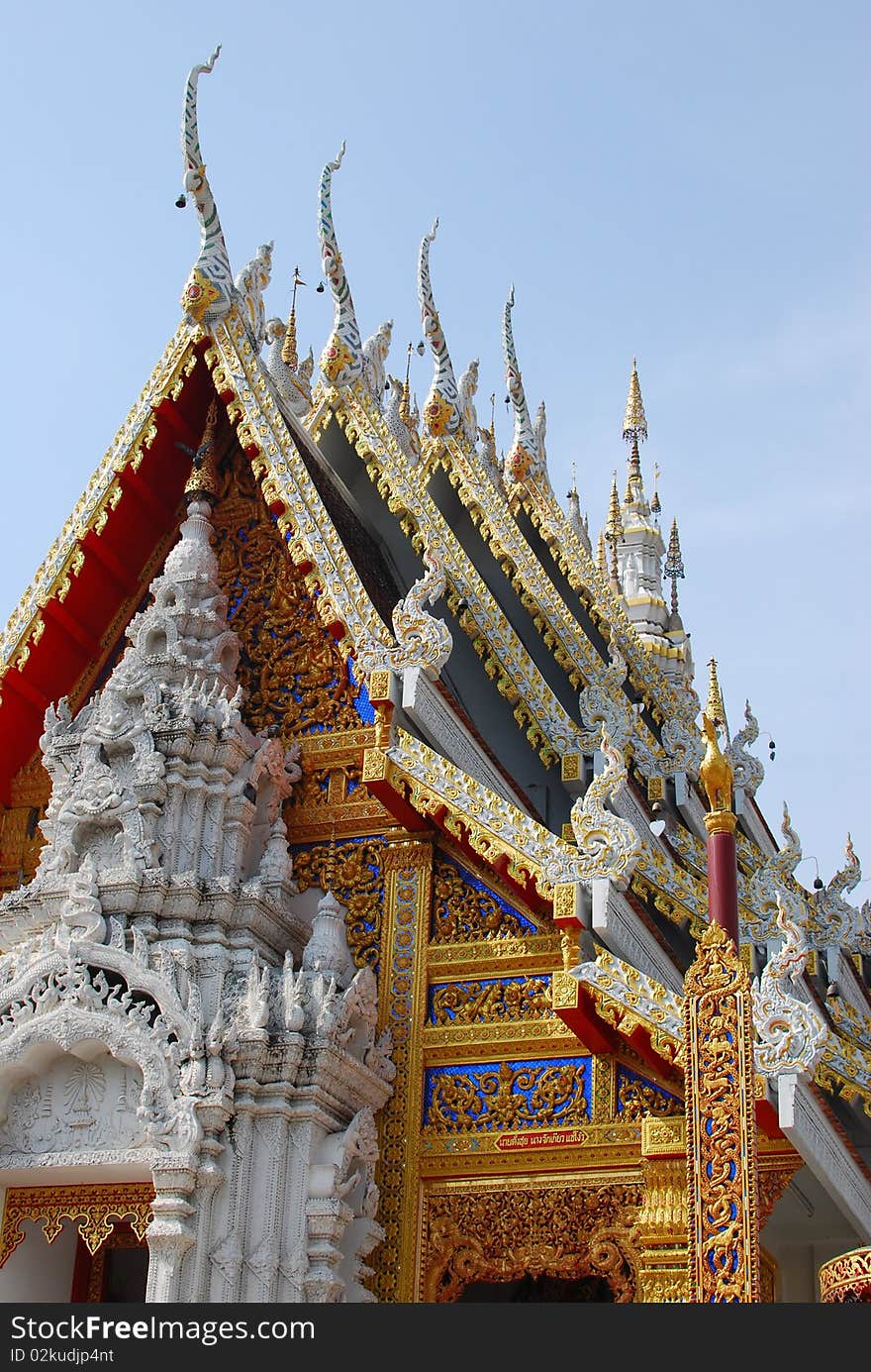 Buddhist temple in the north of Thailand