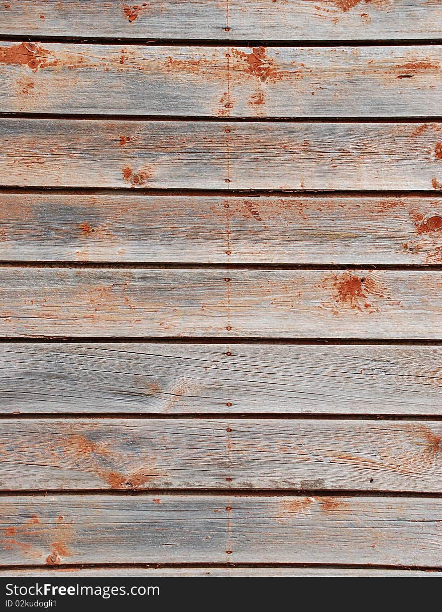 The old brown wooden surface. The old brown wooden surface