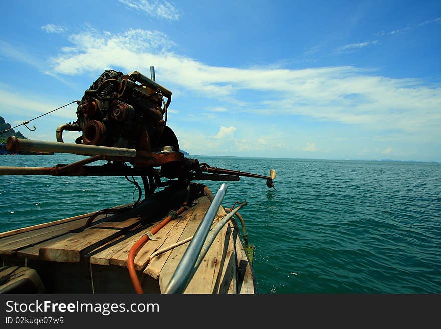 Krabi fisherman boat