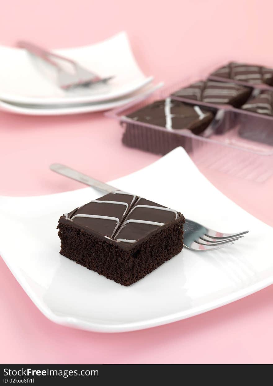 Chocolate Mud Cake Slices