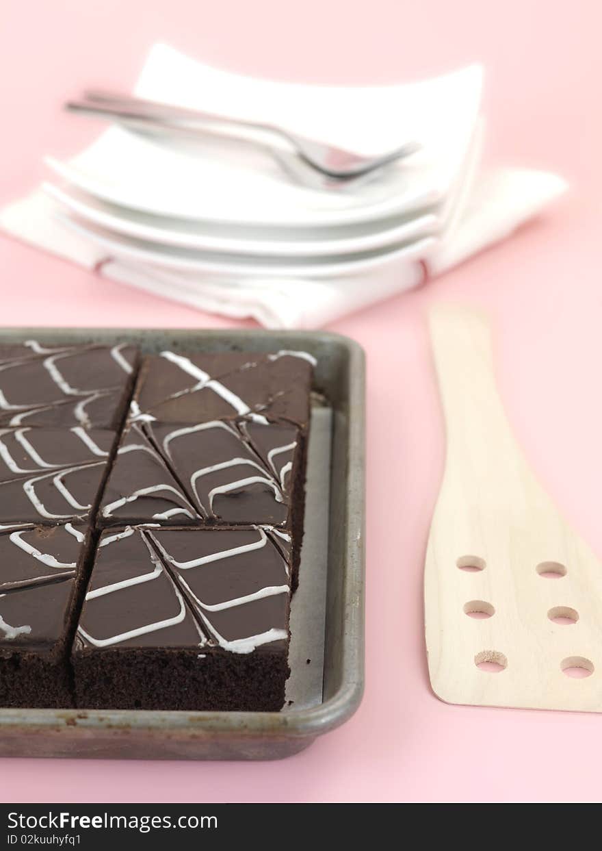 Chocolate Mud Cake Slices