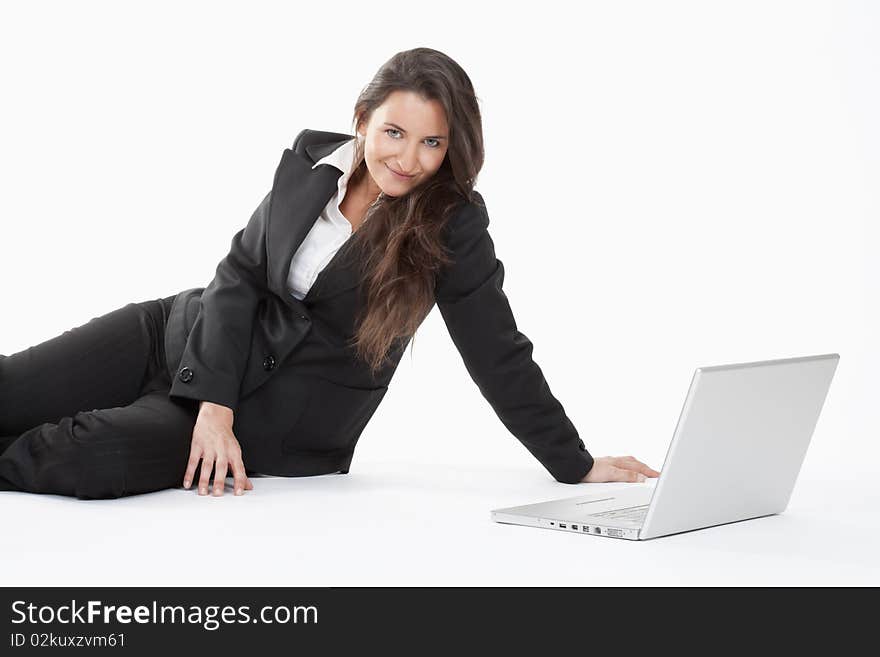 Woman with laptop