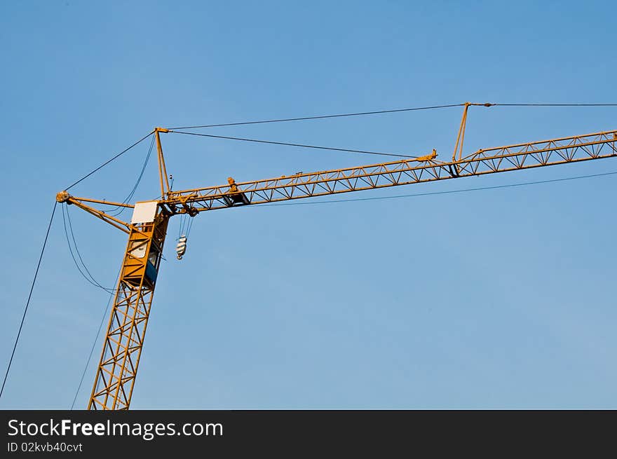 This is a constuction crane in Thai university. This is a constuction crane in Thai university.