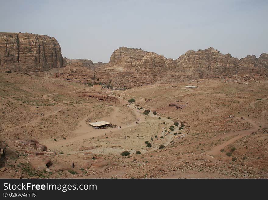 Landscape At The City Of Petra