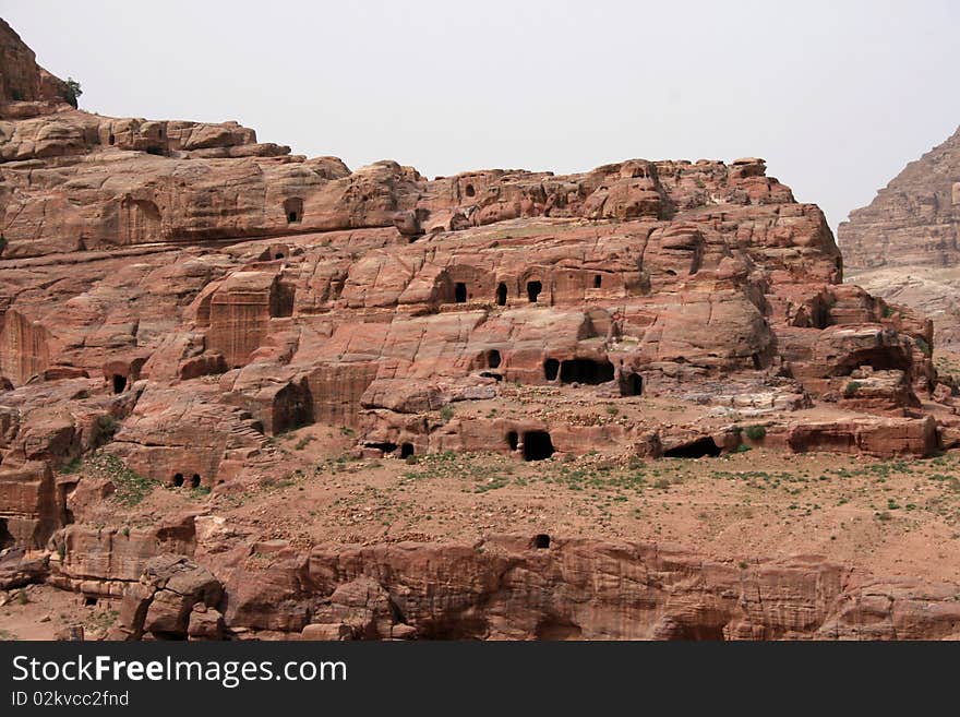 Landscape At The City Of Petra