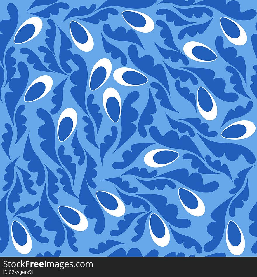 Artistic decorated seamless floral pattern. Artistic decorated seamless floral pattern