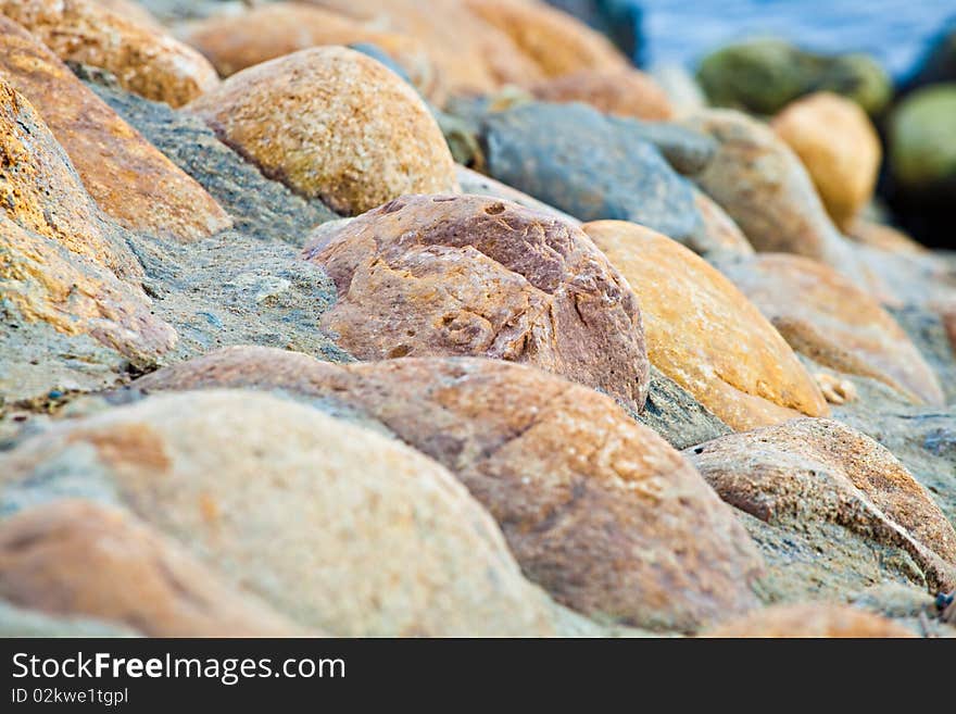 Stones at coast