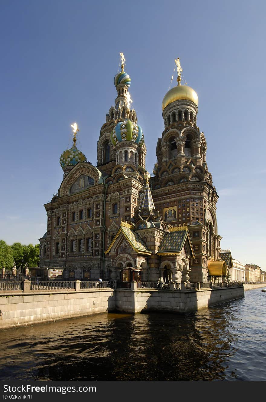 Church of the savior on the spilt blood