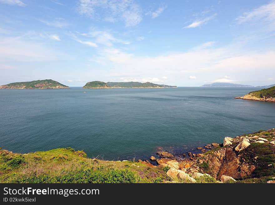 Huang Mao Dao in province bead sea City of China Guangdong. Huang Mao Dao in province bead sea City of China Guangdong