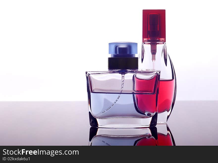 Two bottle with perfume